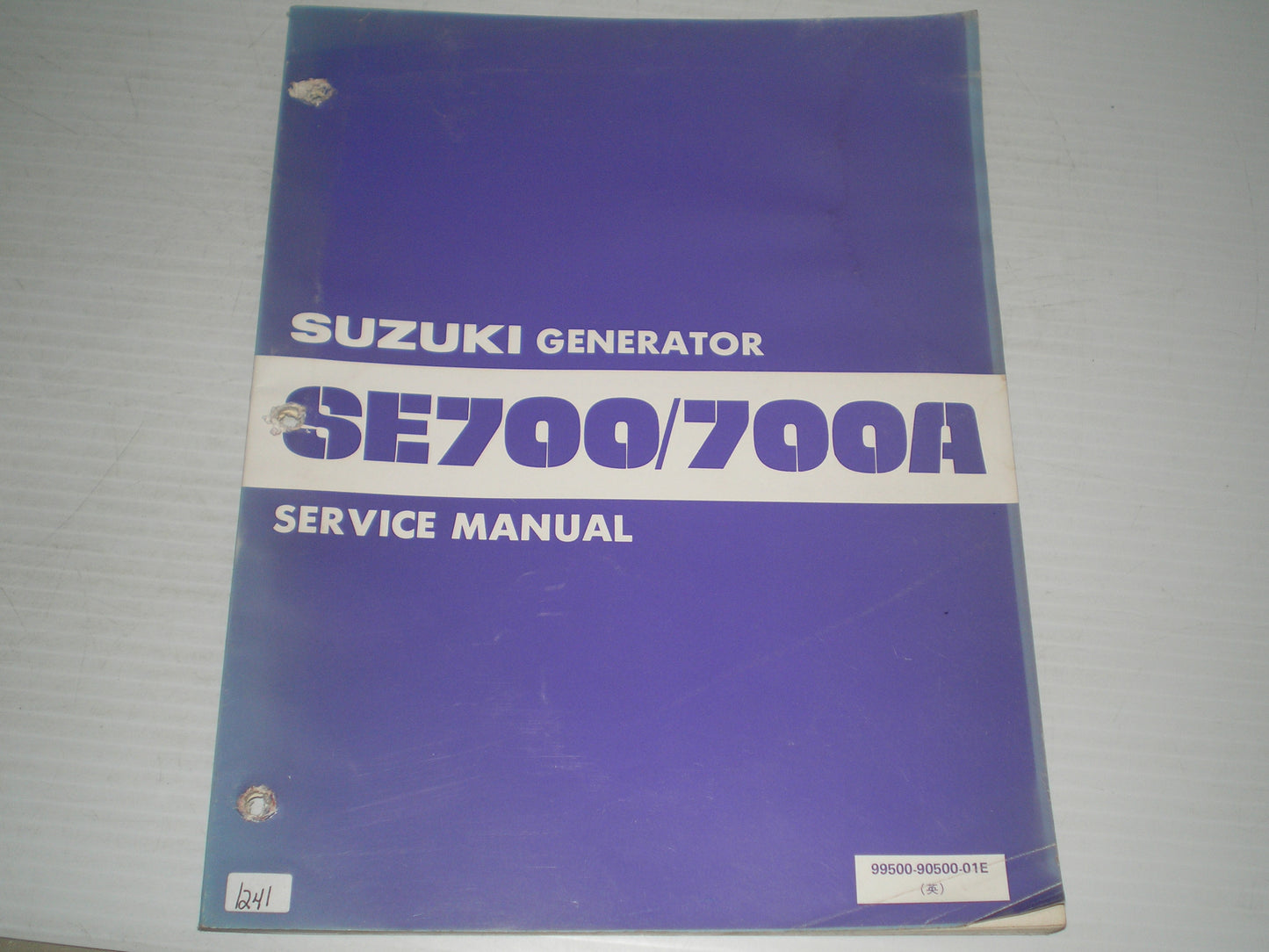 SUZUKI SE700 SE700A 1982 Generator Service Manual 99500-90500-01E