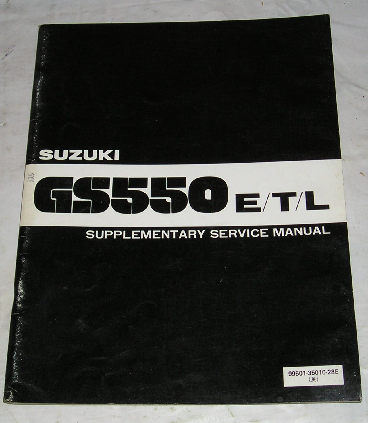 SUZUKI GS550 E T L  1977-1986  Service Supplement Manual  99501-35010-28E  #125
