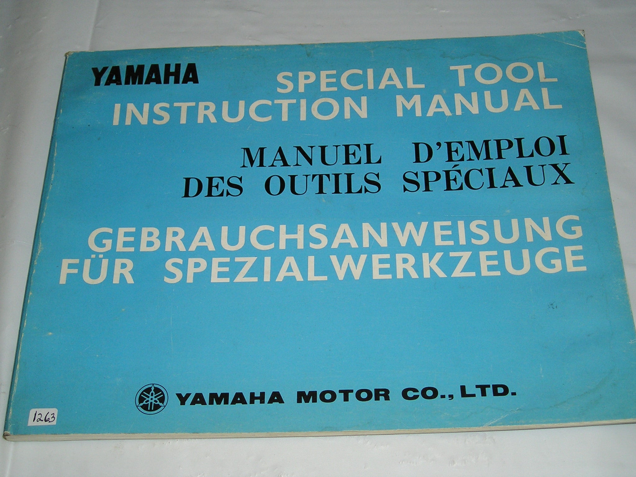 YAMAHA 1974 Special Tool Instruction Manual 1263 ProFormance Cycle
