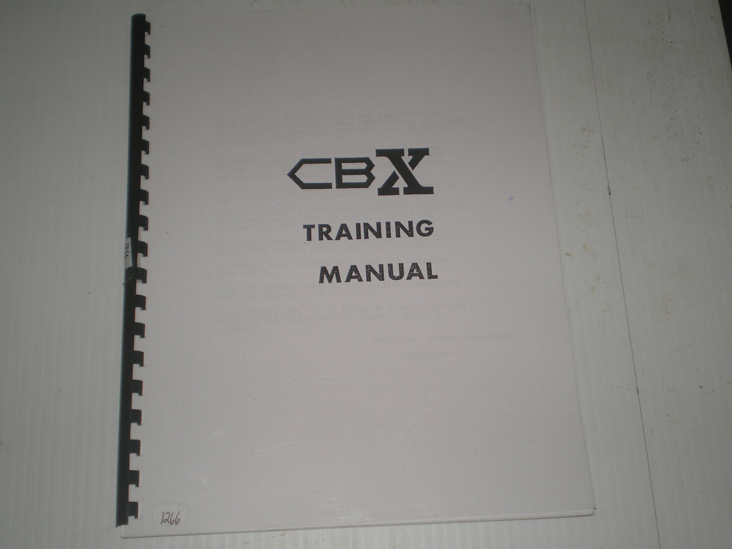 HONDA CBX 1978 Pre-Delivery Inspection Instructions Service Training Manual #1266