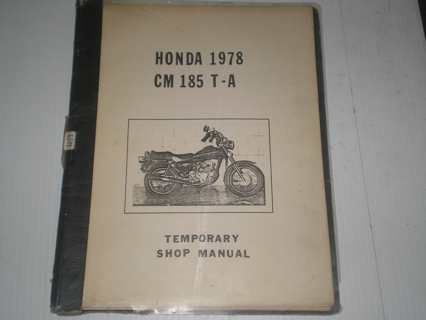 HONDA CM185 T-A 1978 Temporary Shop Manual #1279