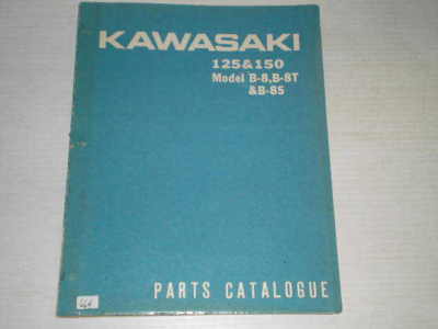 KAWASKI B8 B8S B8T 125 & 150 cc 1965-1969 Parts Catalogue 6912 #664