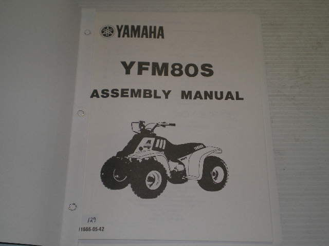 YAMAHA YFM80 S 1986 Assembly Manual LIT-11666-05-42 #129