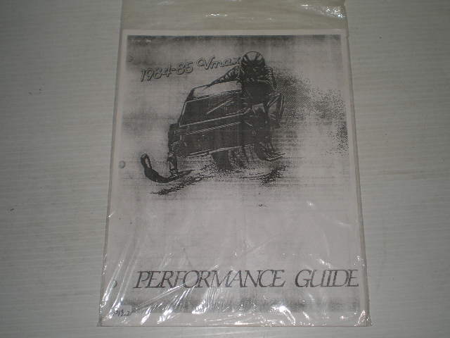 YAMAHA VMAX Snowmobile  1984 1985   Performance Guide  #1318.2