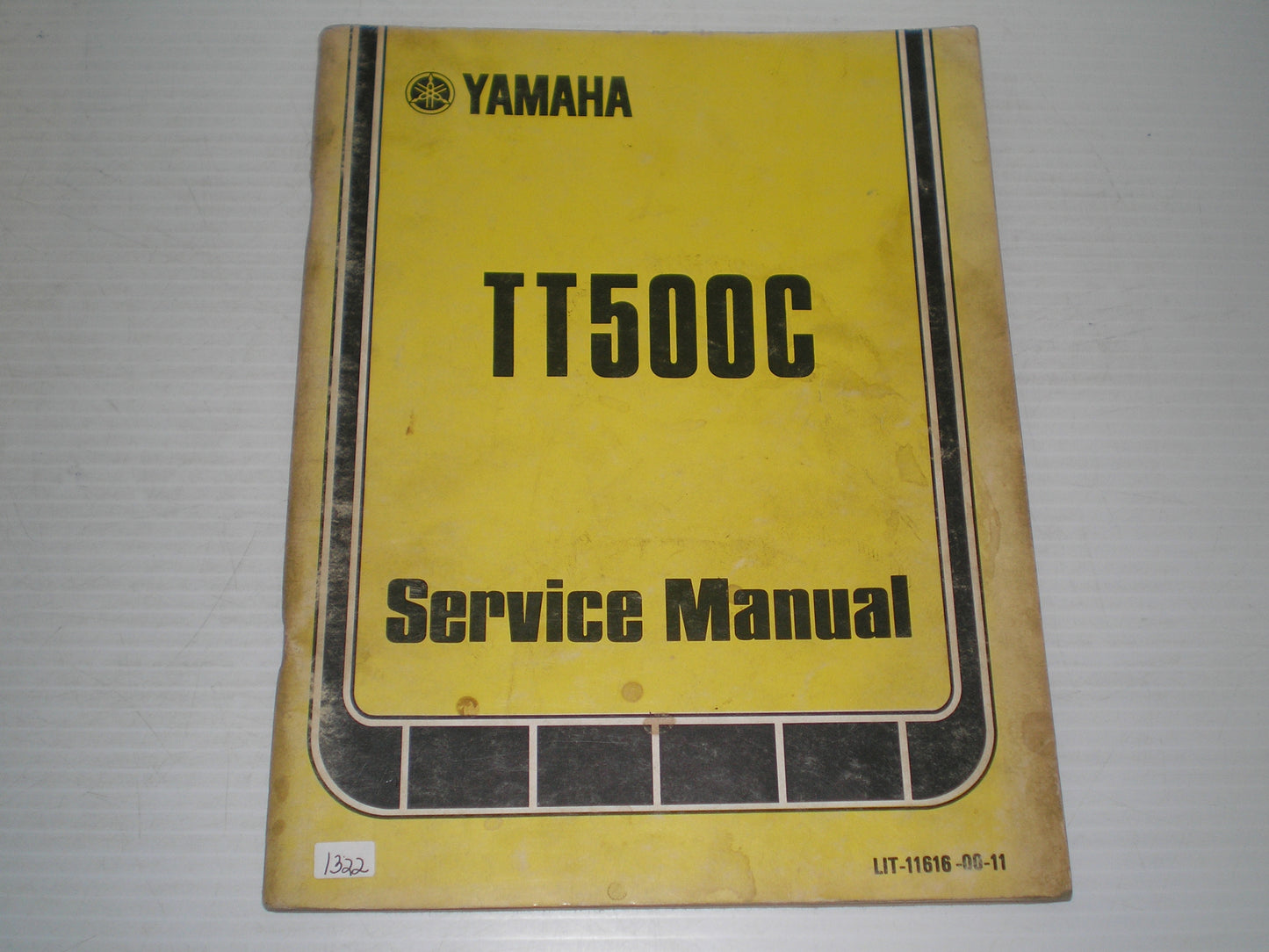 YAMAHA TT500 C  TT500C  1976  Service Manual  LIT-11616-00-11  #1322