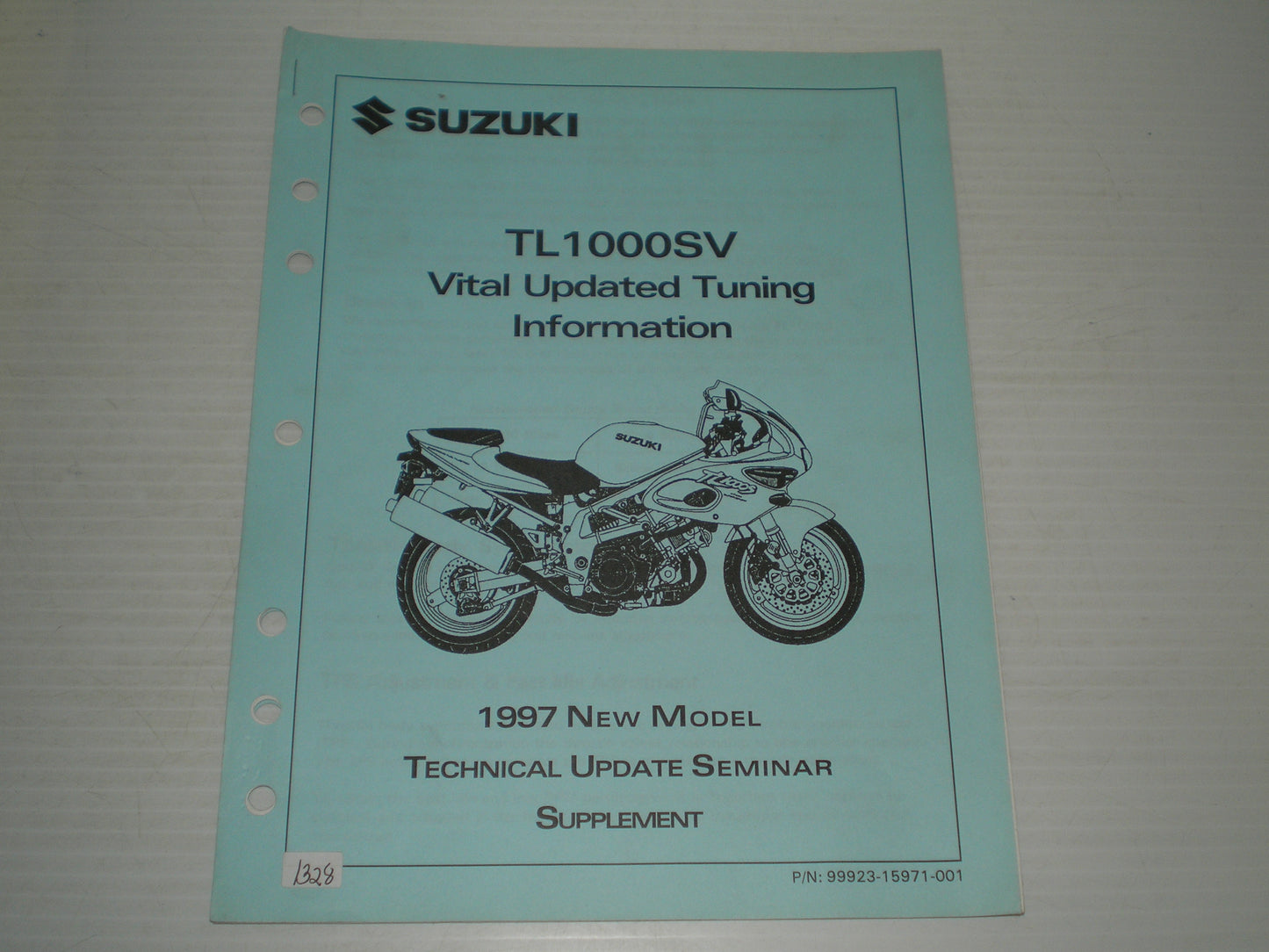 SUZUKI TL1000 SV 1997 Technical Update Seminar Supplement Manual 99923-15971-001 #1328