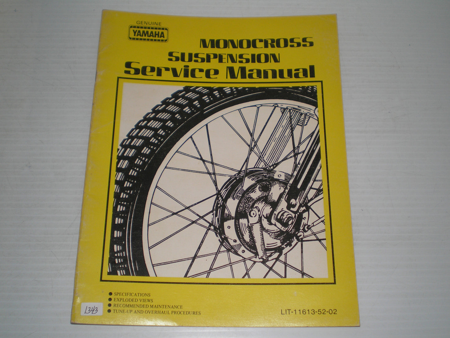 YAMAHA Monocross Suspension Service Manual  LIT-11613-52-02  #1343