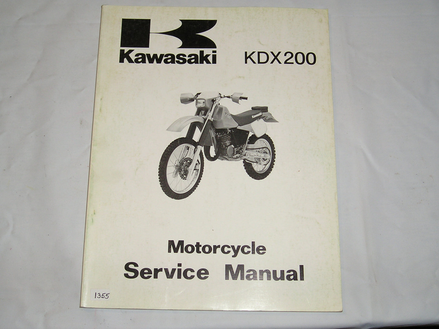 KAWASAKI KDX200 C3 D2 1987 Service Manual 99924-1105-01 #1355