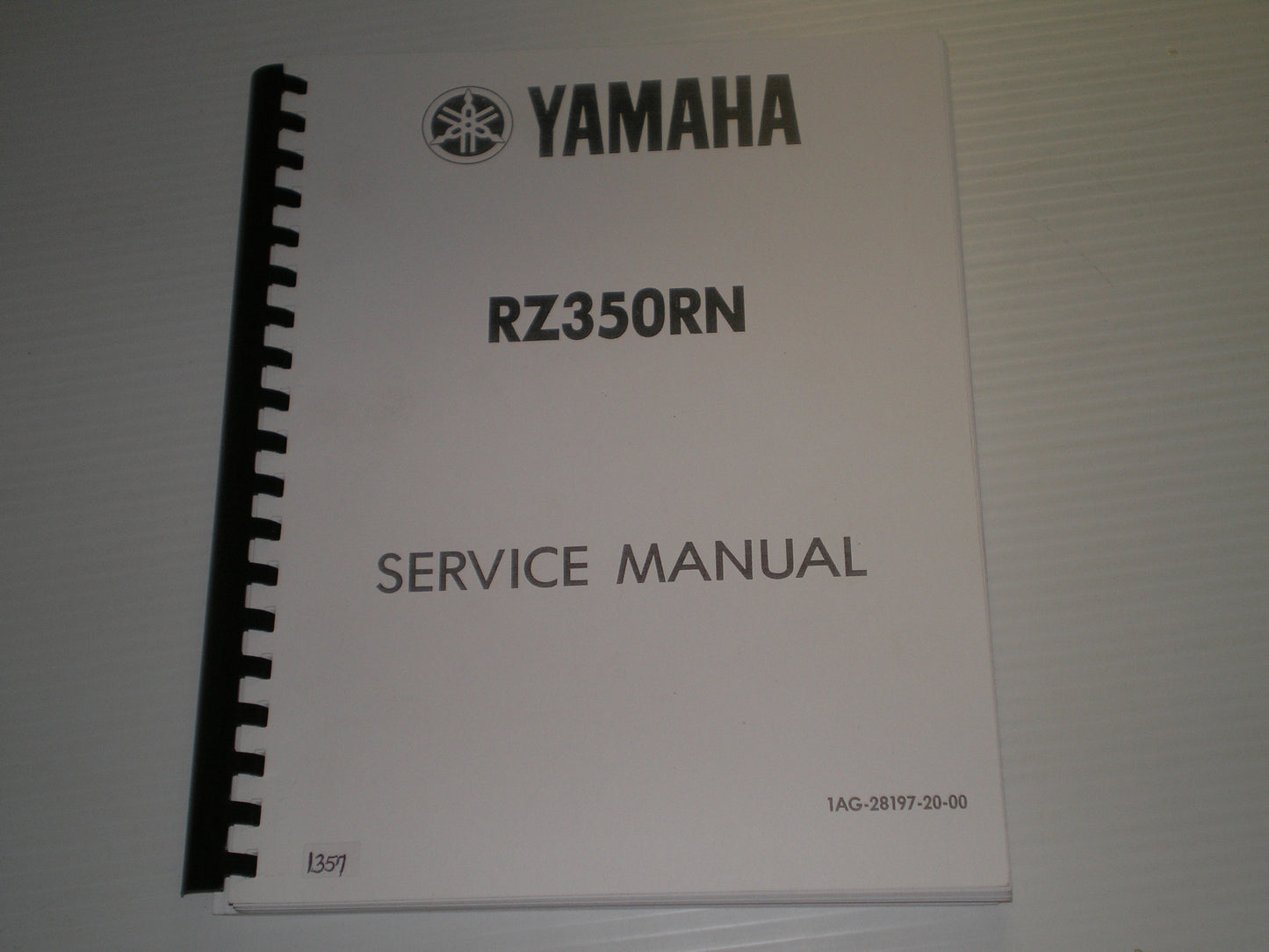 YAMAHA RZ350 RN  RZ350RN  1985  Service Manual  1AG-28197-20  #1357