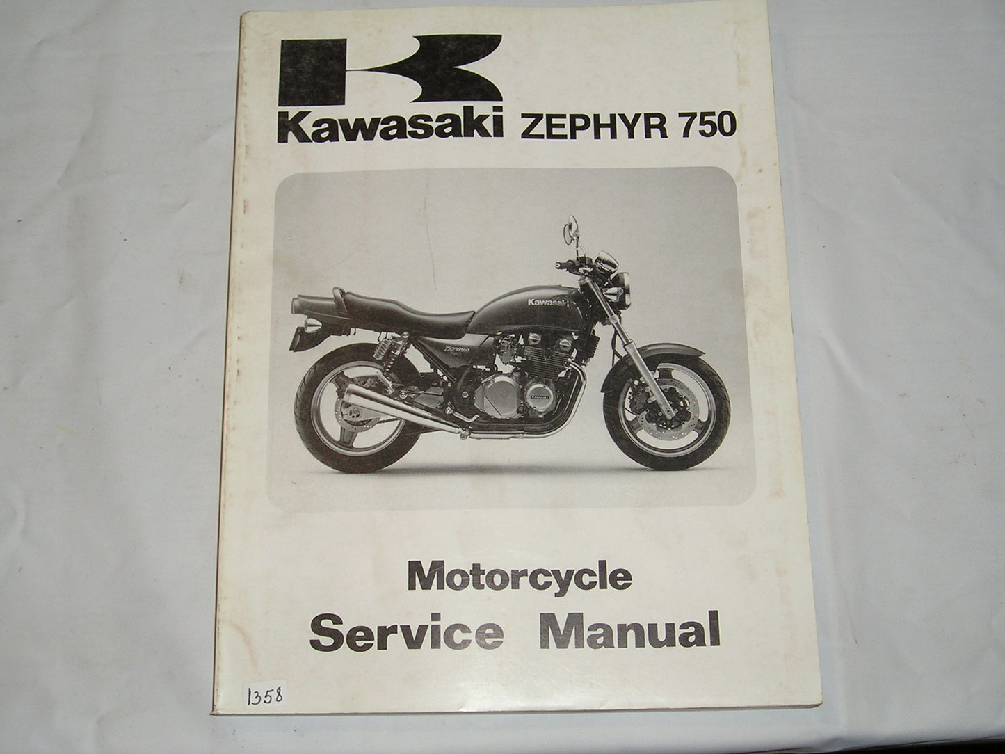 KAWASAKI ZR750 C1 Zephyr 750 1991 Service Manual 99924-1138-01 #1358