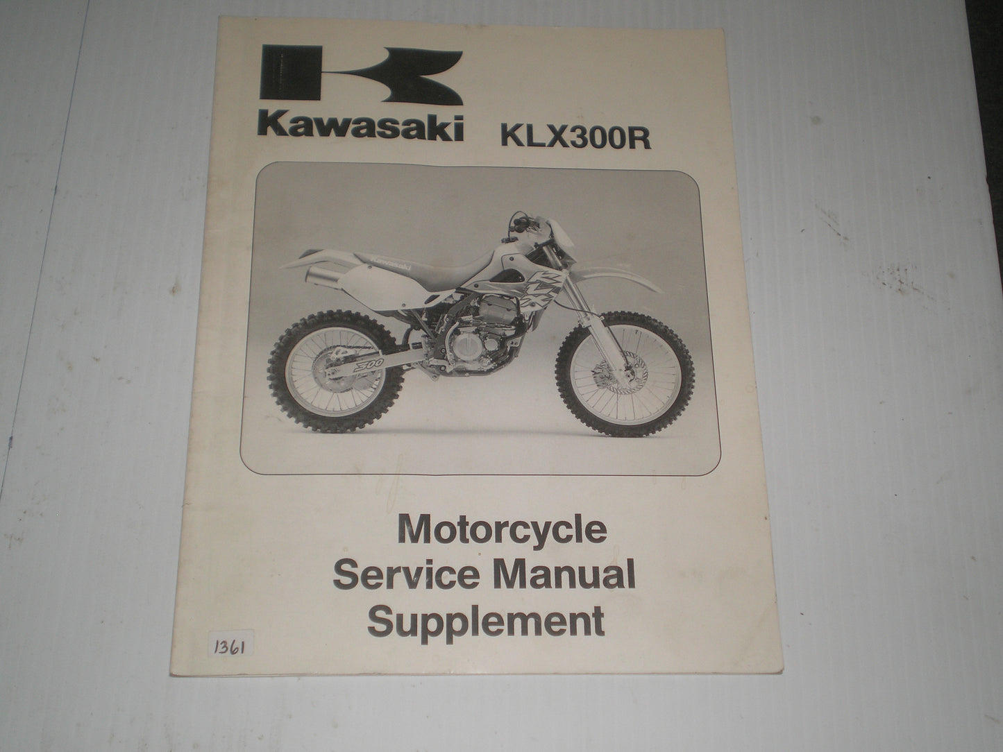 KAWASAKI KLX300 R KLX300 A2 1997 Service Manual Supplement 99924-1200-51 #1361
