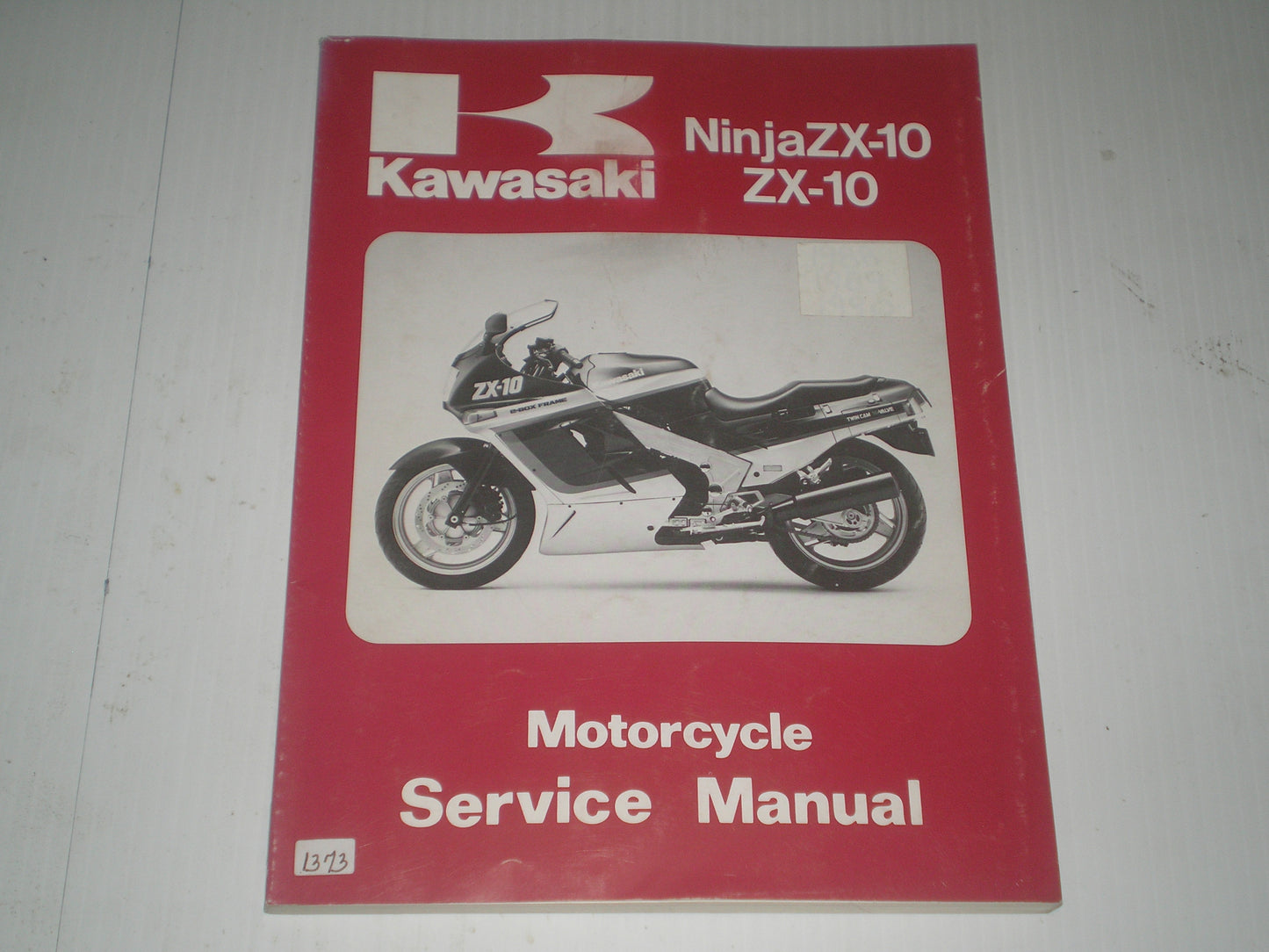 KAWASAKI ZX-10 Ninja ZX1000 1988-1990 Service Manual 99924-1098-02 #1373