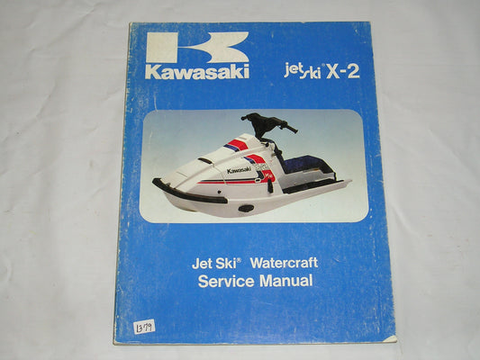 KAWASAKI JF650 A1 Jet Ski X-2 Service Manual 99924-1069-01 #1379