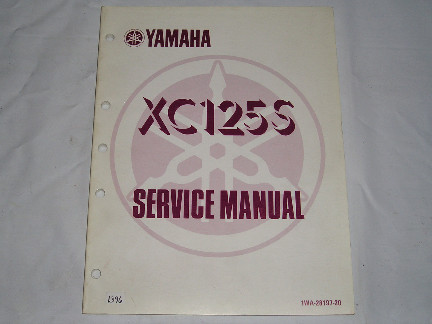 YAMAHA XC125 S Riva 1986 Service Manual 1WA-28197-20 #1396