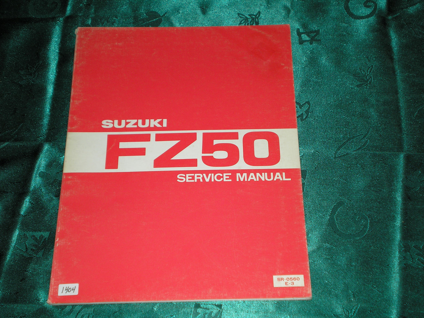 SUZUKI FZ50 Scooter 1980 Service Manual SR-0560 E-3 #1404
