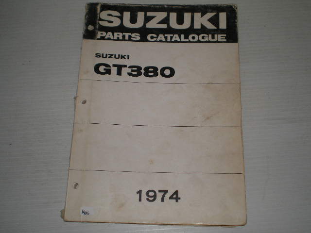 SUZUKI GT380 Sebring J/K/L 1974 Parts Catalogue #1406