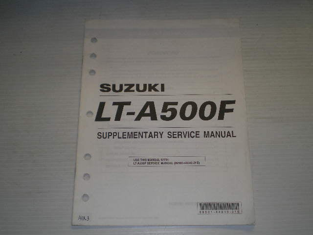 SUZUKI LT-A500F K3 2003 Service Manual Supplement 99501-444010-01E #1413.3