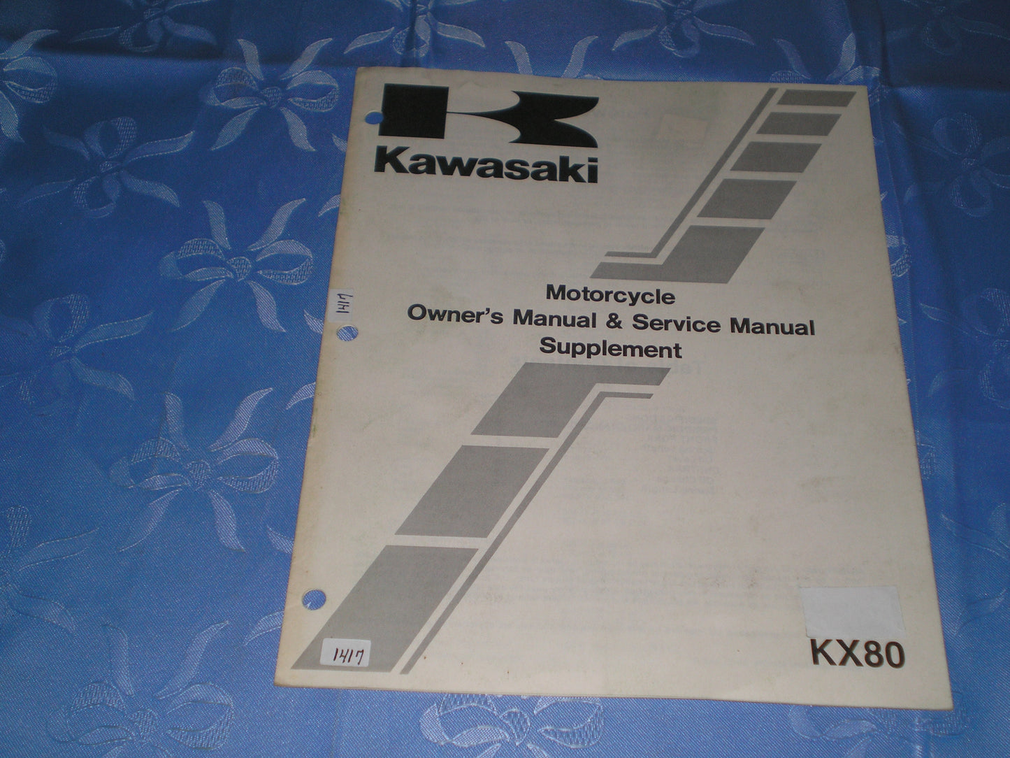 KAWASAKI KX80 C2 1982 Owner's & Service Manual Supplement 99963-0053-01 #1417