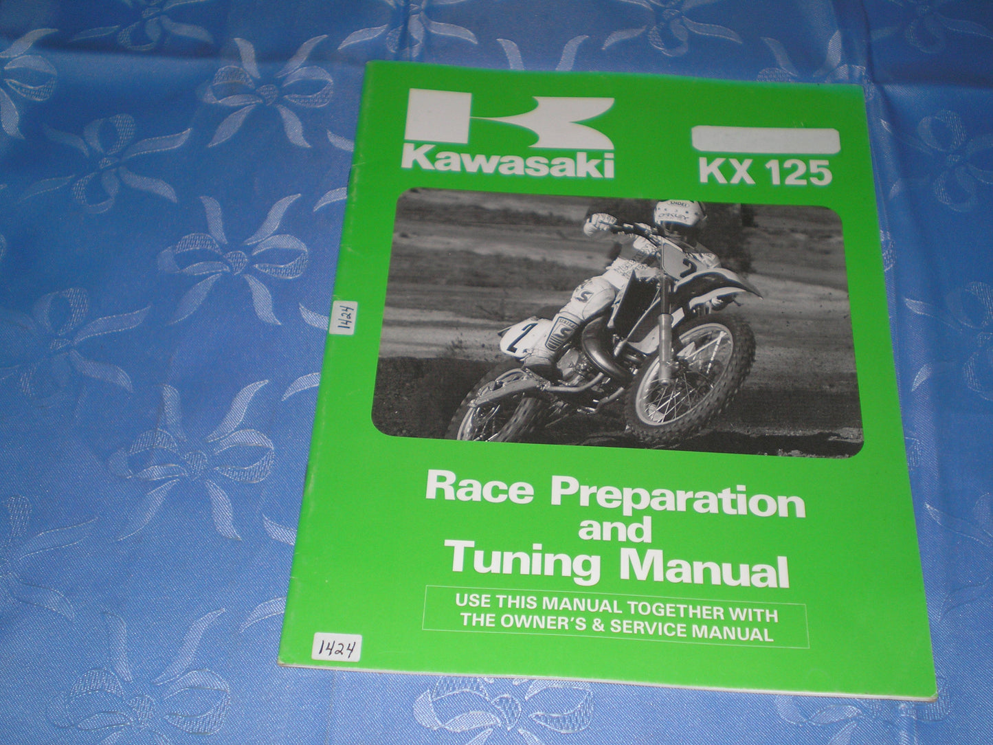 KAWASAKI KX125 1987 Race Preparation & Tuning Manual 99920-1389-01 #1424