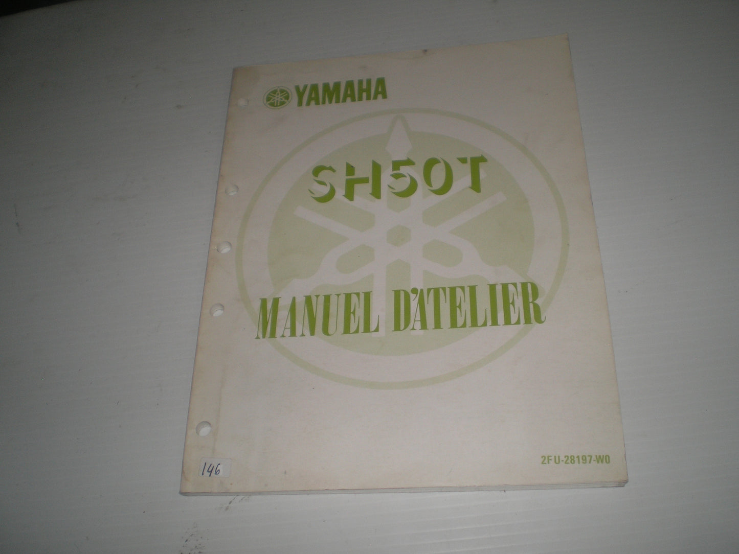 YAMAHA SH50T  SH50 T 1987 Manuel d'Atelier  2FU-28197-WO  #146