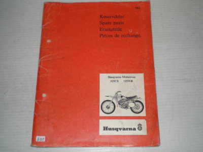 HUSQVARNA 125CR & 125WR Motocross Parts Catalogue 10 12 009-96 #E91