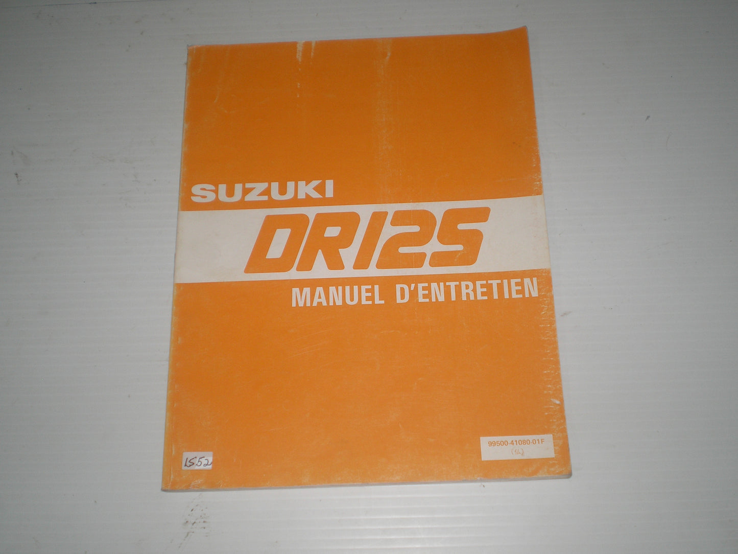 SUZUKI DR125 G 1986 Manuel d'entretien 99500-41080-01F #1590