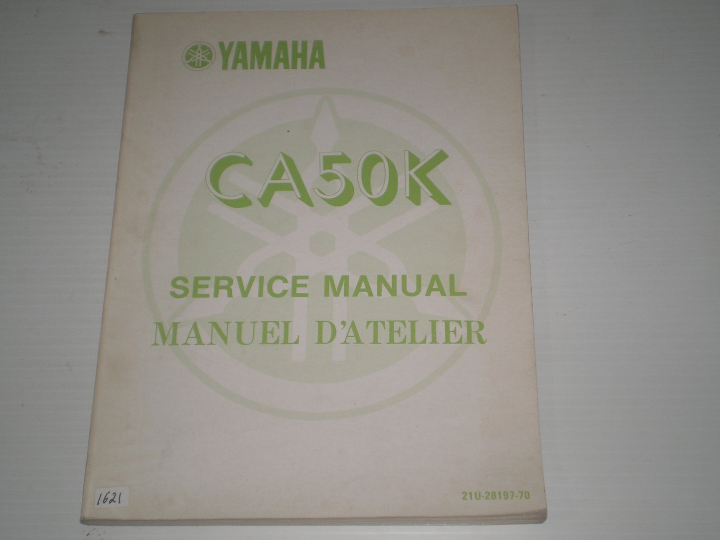 YAMAHA CA50 K Riva 1983 Service Manual 21U-28197-70 #1621