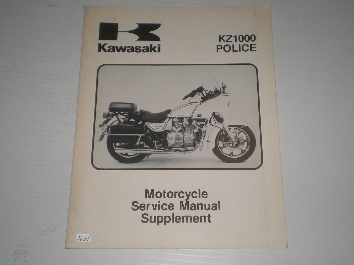 KAWASAKI KZ1000 P3 Police 1984 Service Manual Supplement 99963-0057-01 #1634