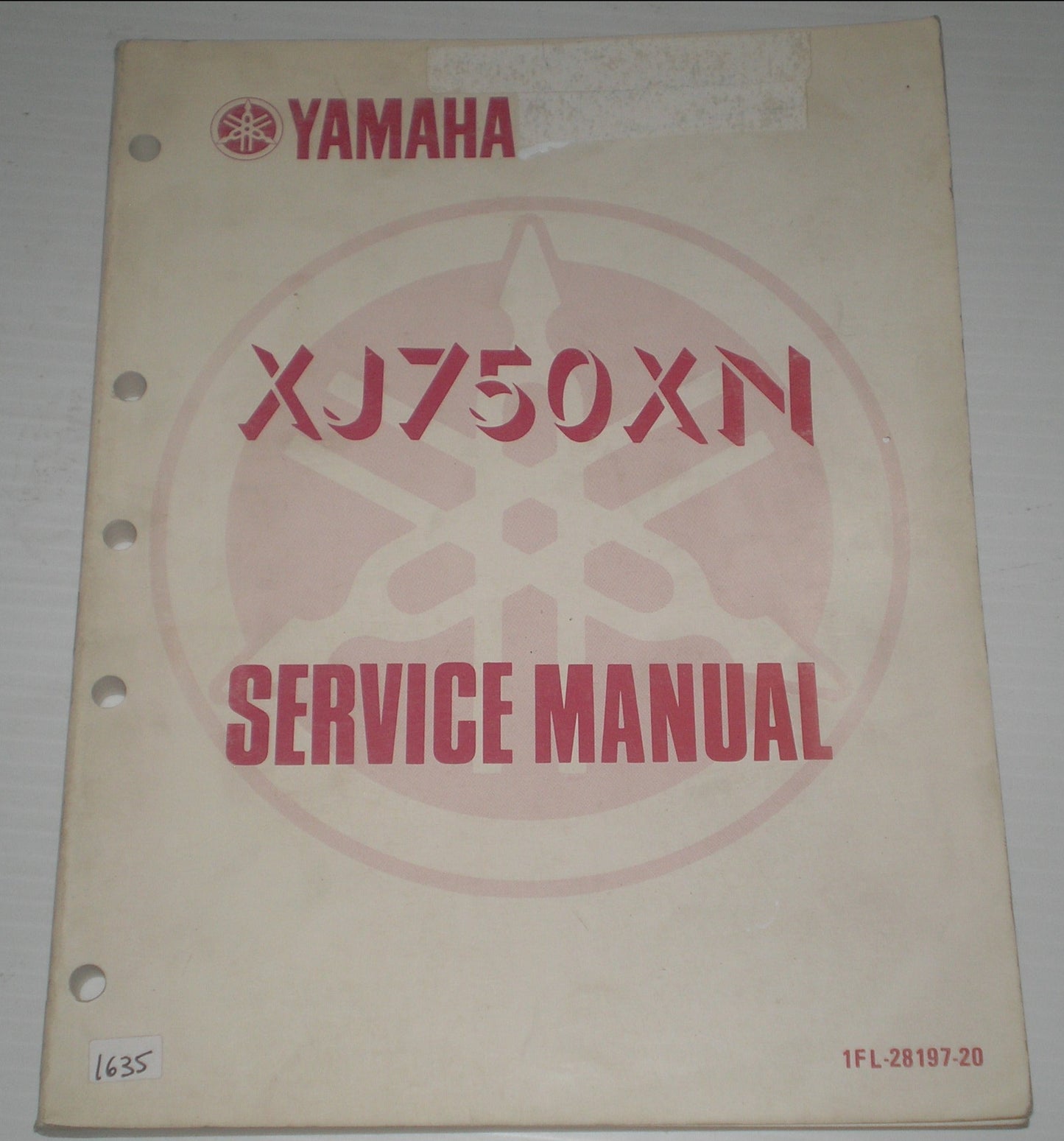 YAMAHA XJ750XN XJ750 XN 1986 Service Manual 1FL-28197-20 #1635