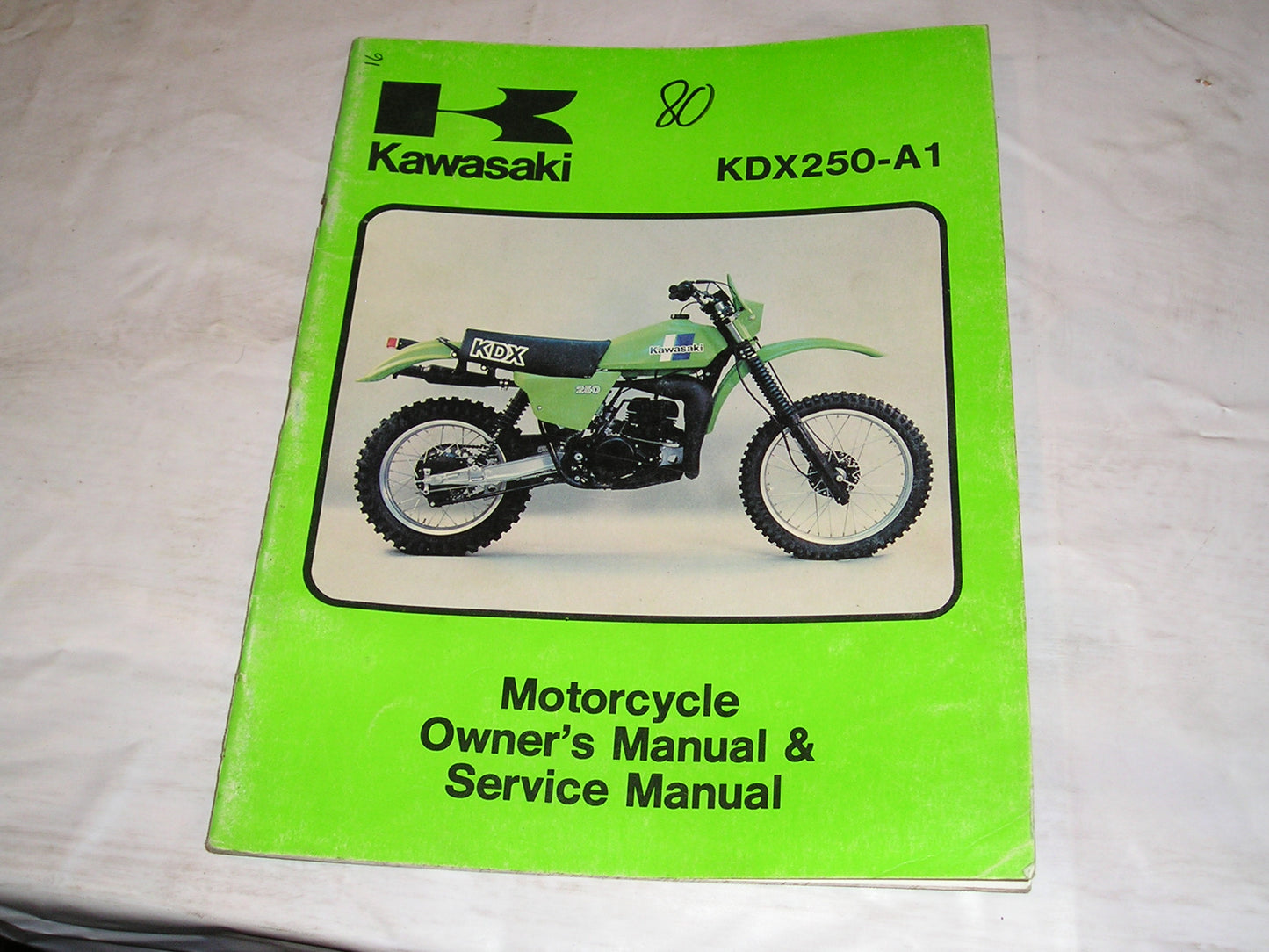 KAWASAKI KDX250 A1 1980 Owner's & Service Manual 99963-0032-01 #16