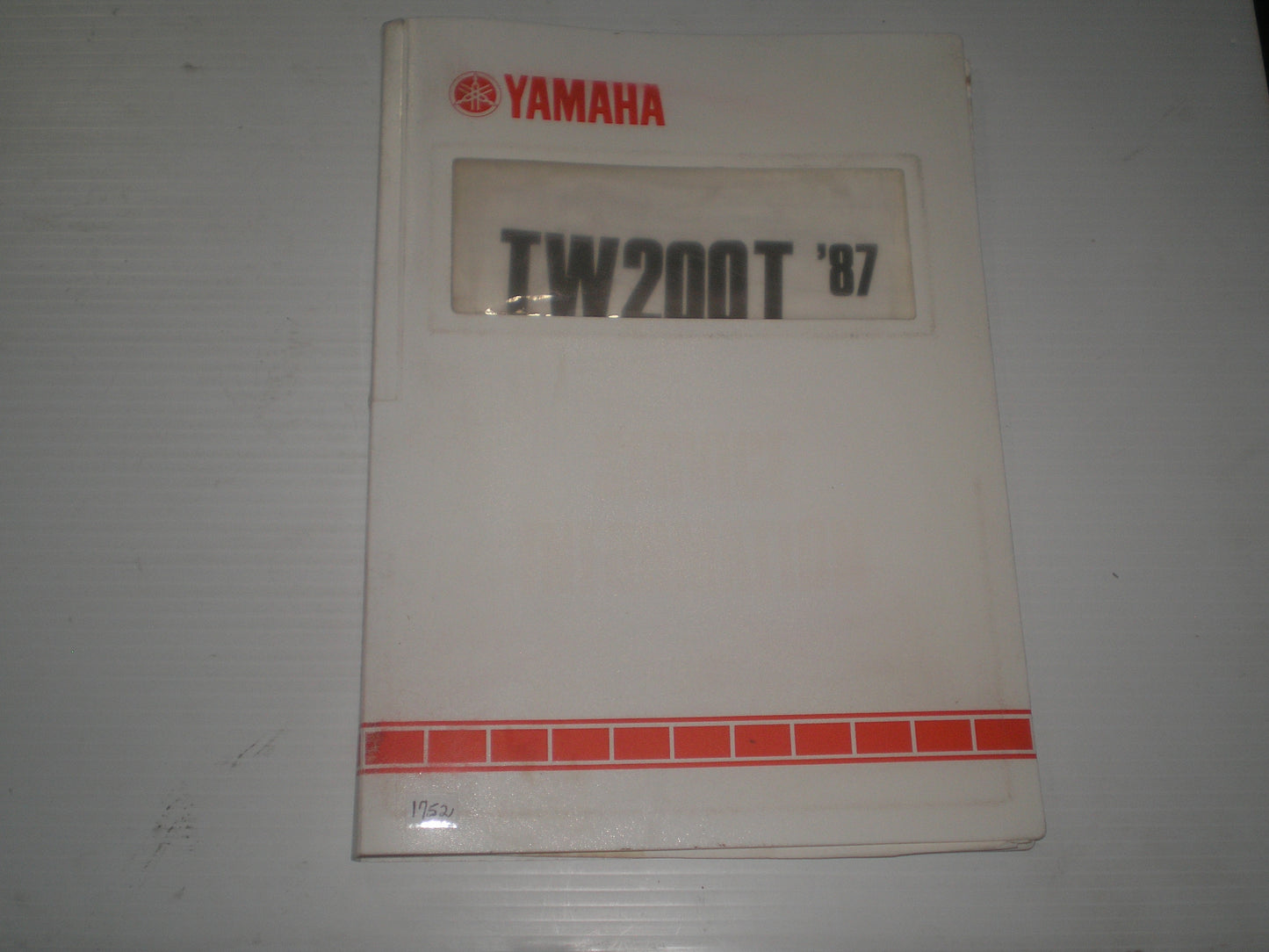 YAMAHA TW200 T Trailway 1987  Dealer Service Information  2KA-SE1  #1752