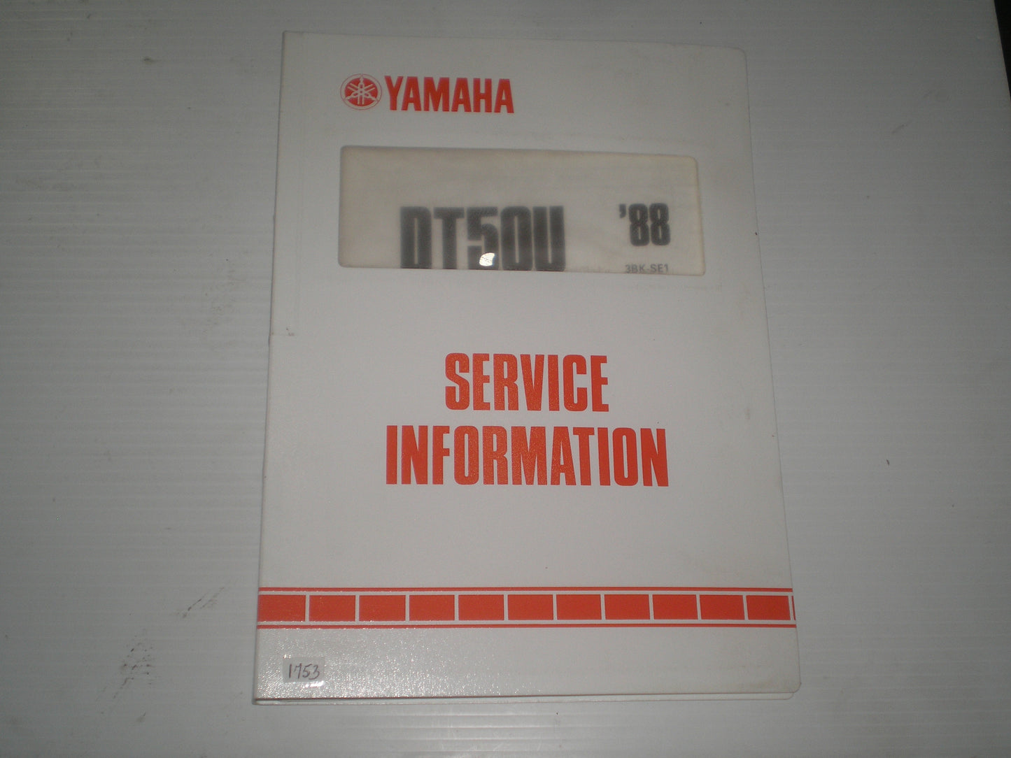 YAMAHA DT50 U Enduro DTL/C 1988 Dealer Service Information 3BK-SE1 #1753