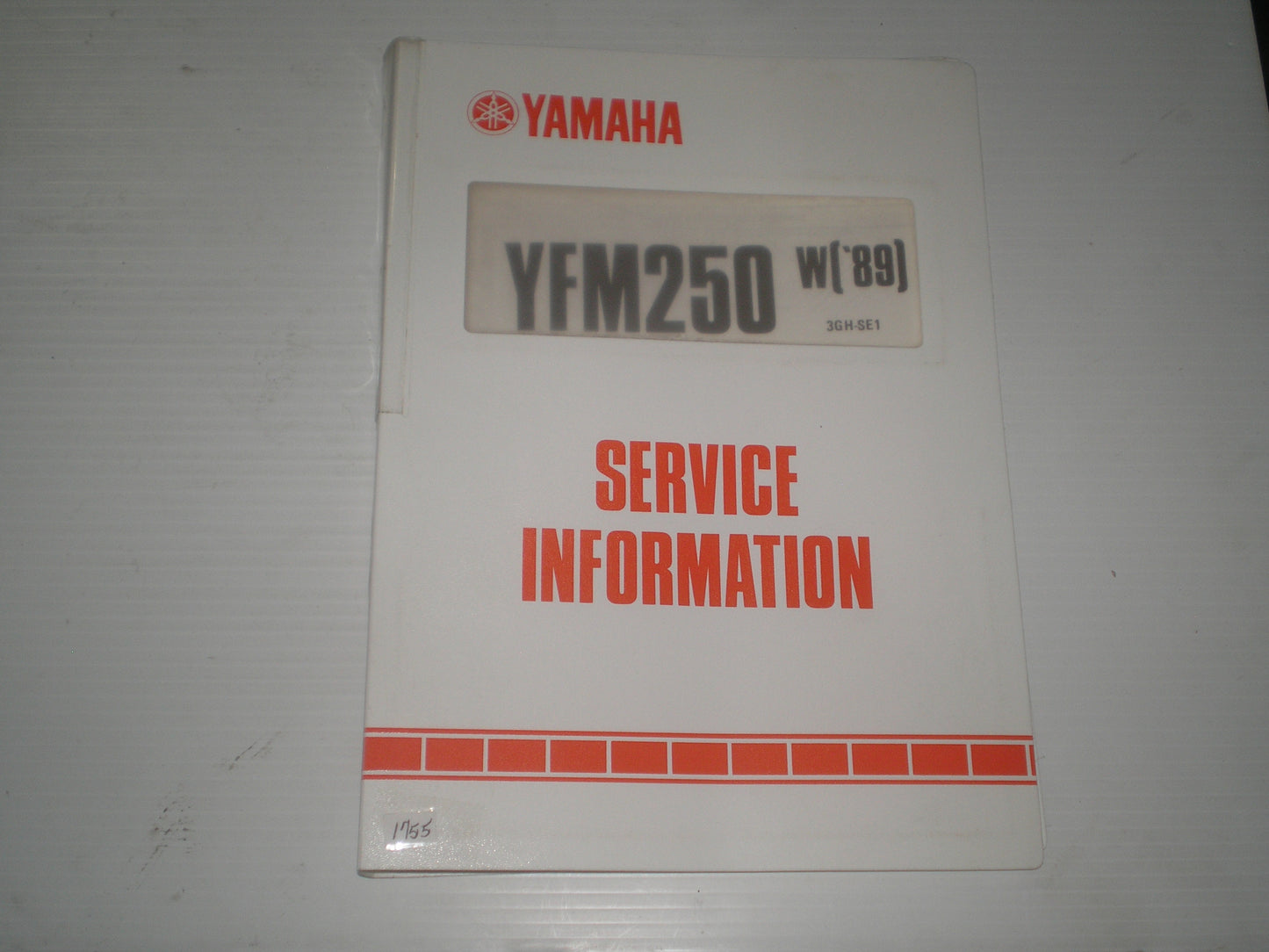 YAMAHA YFM250 W Moto-4 ATV 1989 Dealer Service Information 3GH-SE1 #1755
