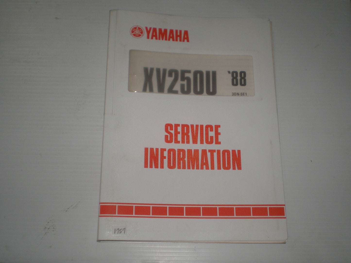YAMAHA XV250 U  Route 66 1988  Dealer Service Information  3DN-SE1  #1757