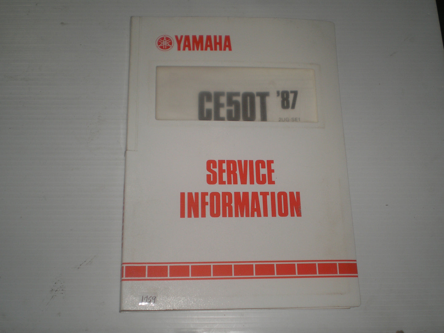 YAMAHA CE50 T Riva Scooter 1987 Dealer Service Information 2UG-SE1 #1759