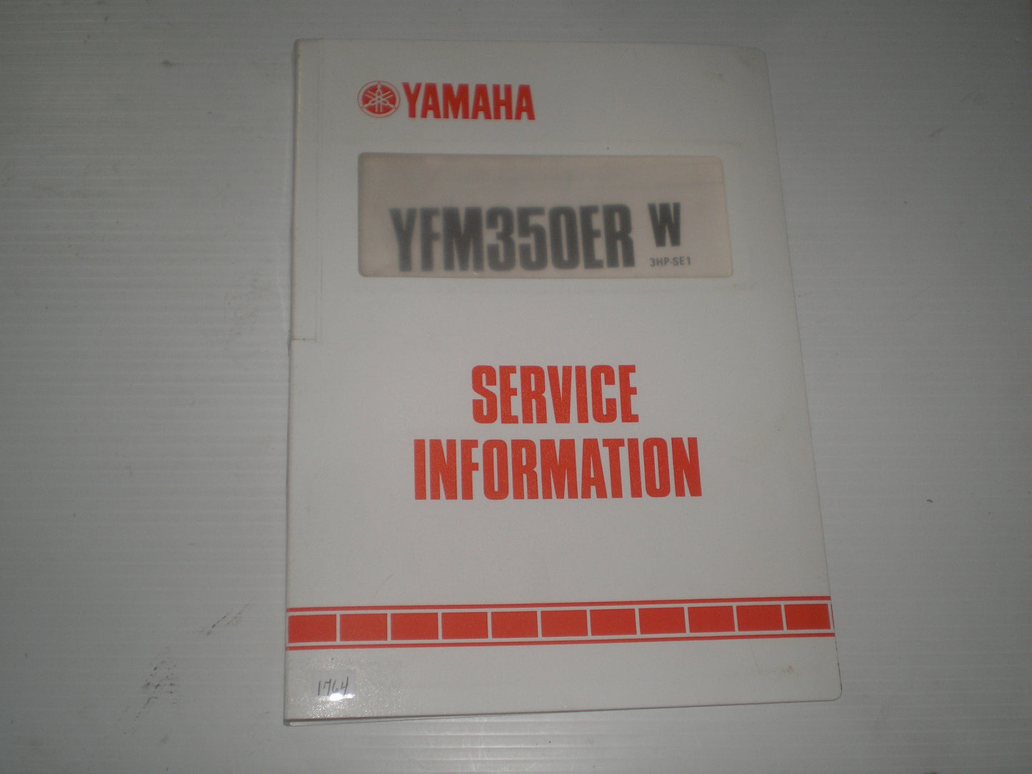 YAMAHA YFM350ER W Moto-4 ATV 1989  Dealer Service Information  3HP-SE1  #1764