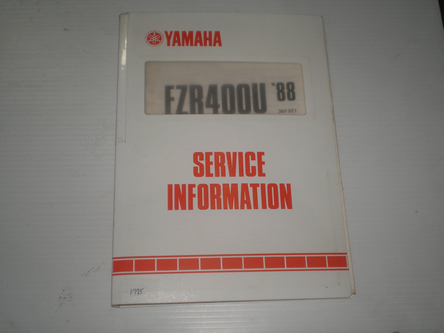 YAMAHA FZR400 U 1988 Dealer Service Information 3BF-SE-1 #1775