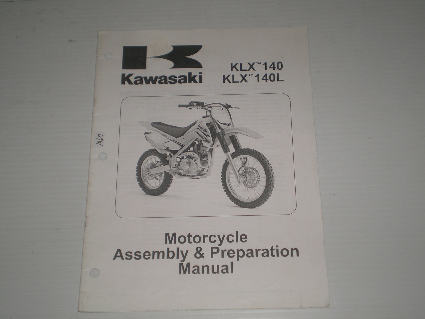 KAWASAKI KLX140 / KLX140L / KLX140 A8F/B8F 2008 Assembly & Preparation Manual 99931-1486-01 #1867