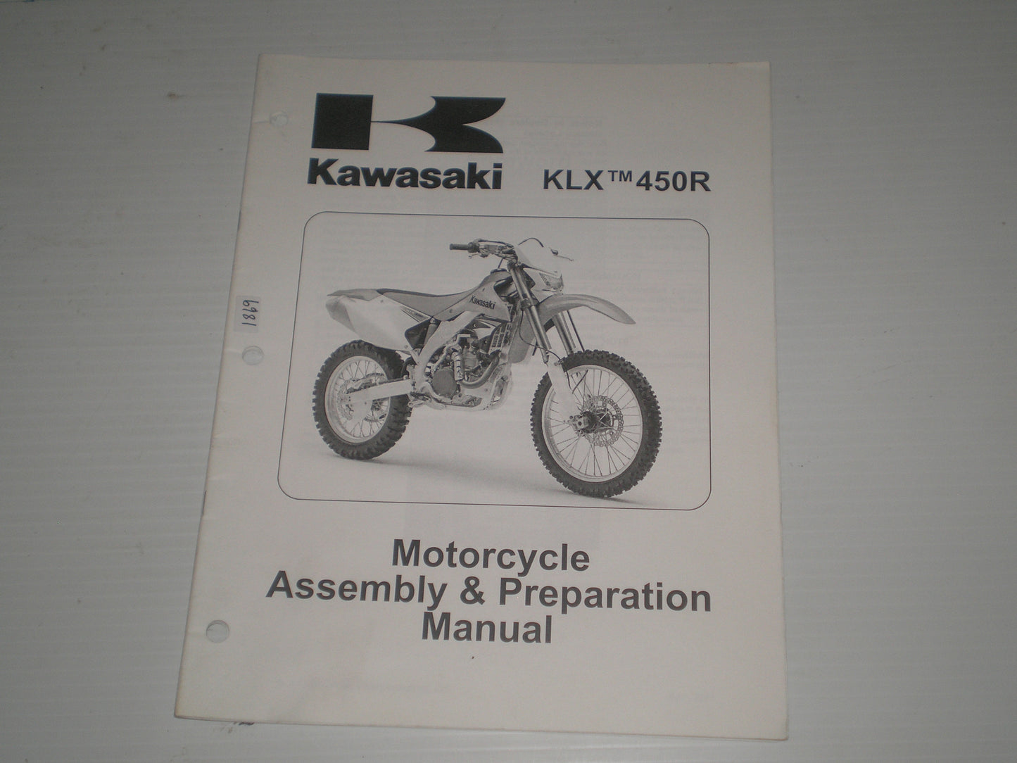 KAWASAKI KLX450R / KLX450A8F 2008 Assembly & Preparation Manual 99931-1479-02 #1869