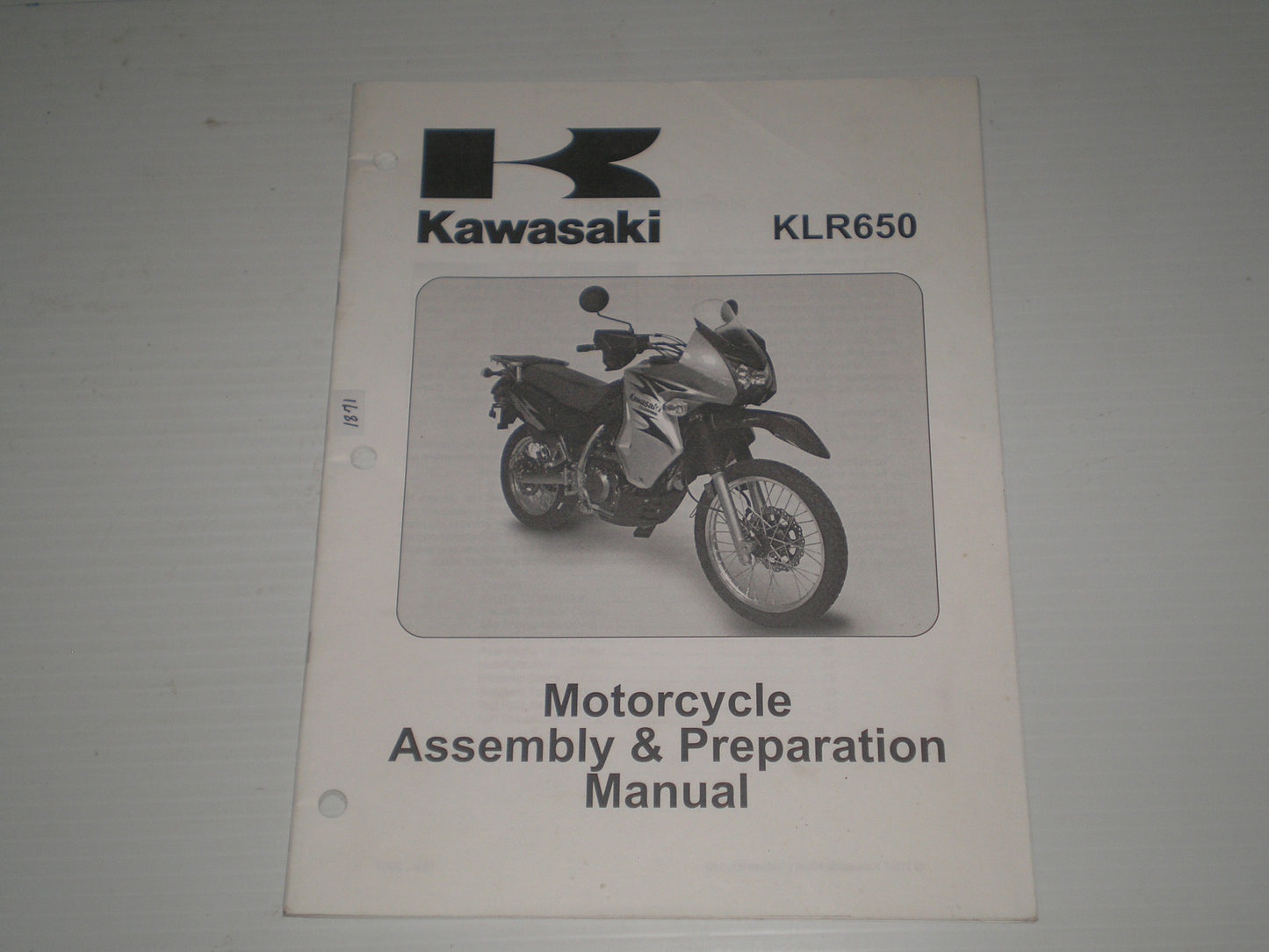 KAWASAKI KLR650 / KL650 E8F 2008 Assembly & Preparation Manual 99931-1478-01 #1871