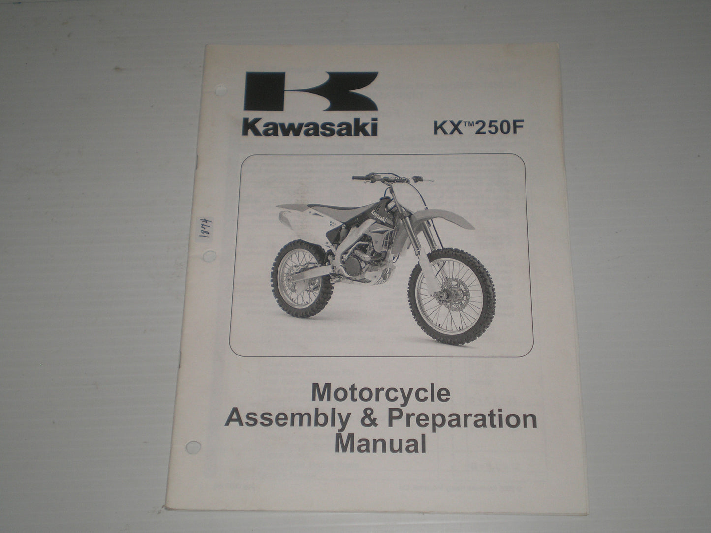 KAWASAKI KX250F / KX250 T6F 2006 Assembly & Preparation Manual 99931-1455-01 #1874
