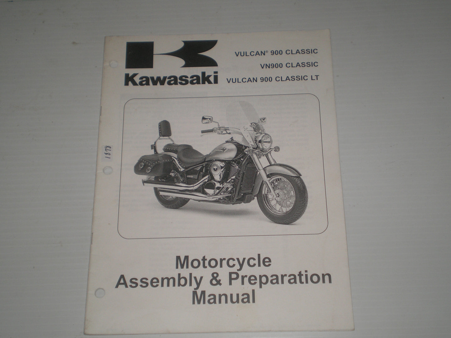 KAWASAKI Vulcan 900 Classic / VN900 Classic / Vulcan 900 Classic LT / VN900 B6F/D6F 2006 Assembly & Preparation Manual 99931-1461-01 #1878