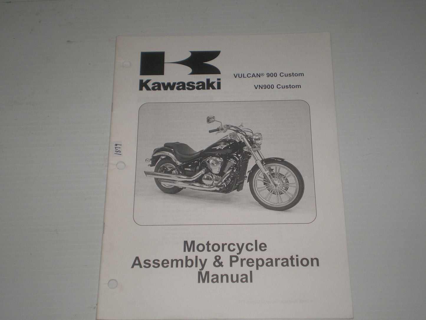 KAWASAKI Vulcan 900 Custom / VN900 Custom / VN900 C7F 2007 Assembly & Preparation Manual 99931-1469-01 #1879