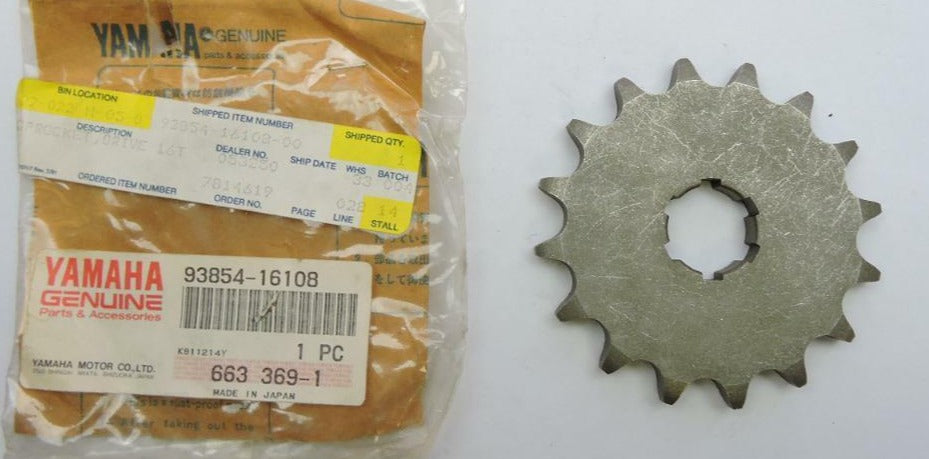 YAMAHA RD400 XS400 Transmission Front Drive Sprocket 16T 93854-16108 / 1A1-17461-60
