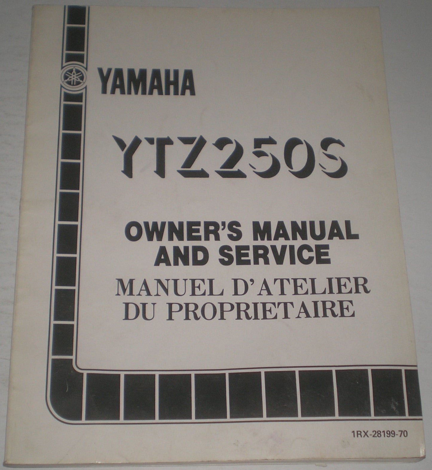 YAMAHA YTZ250 S TRI-Z ATV 1986 Owner's & Service Manual 1RX-28199-70 #1597