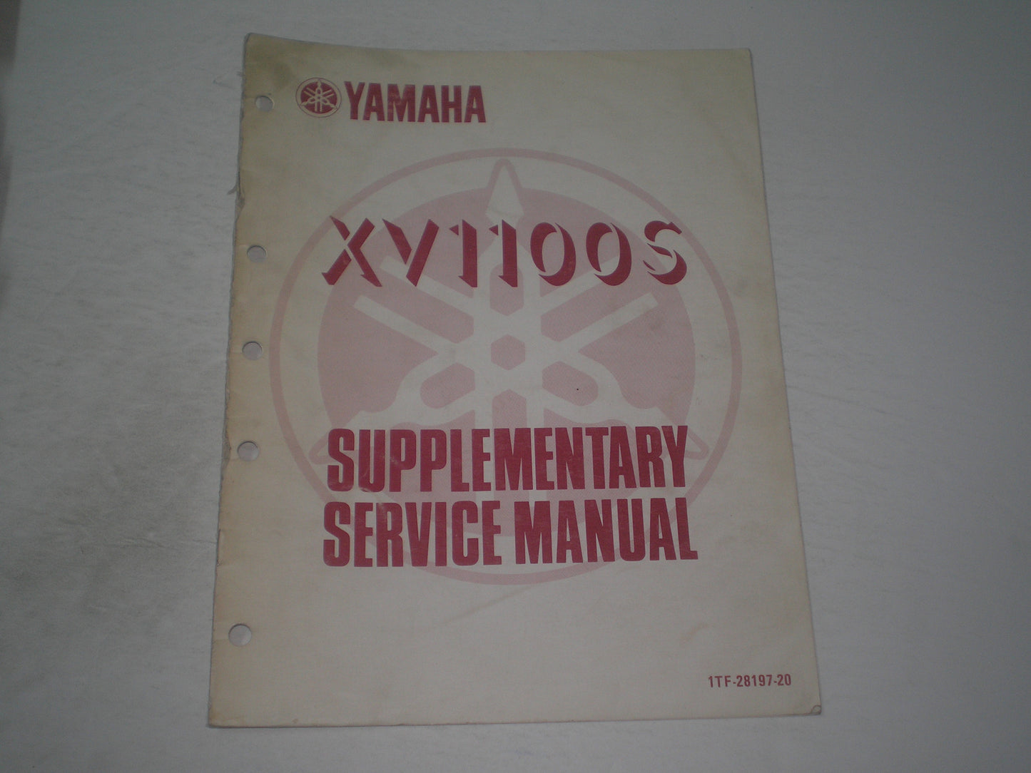 YAMAHA XV1100 S Virago 1986  Service Manual Supplement  1TF-28197-20  #1838