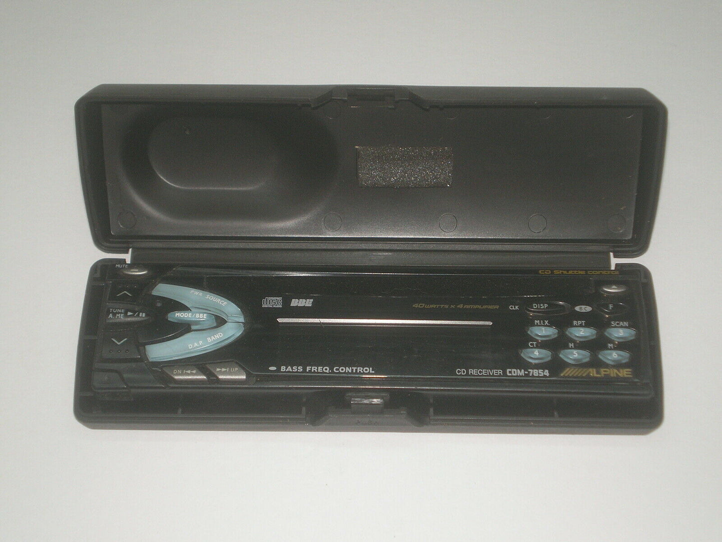 ALPINE CDM-7854 CD PLAYER & RADIO CONTROL PANEL FACE #9