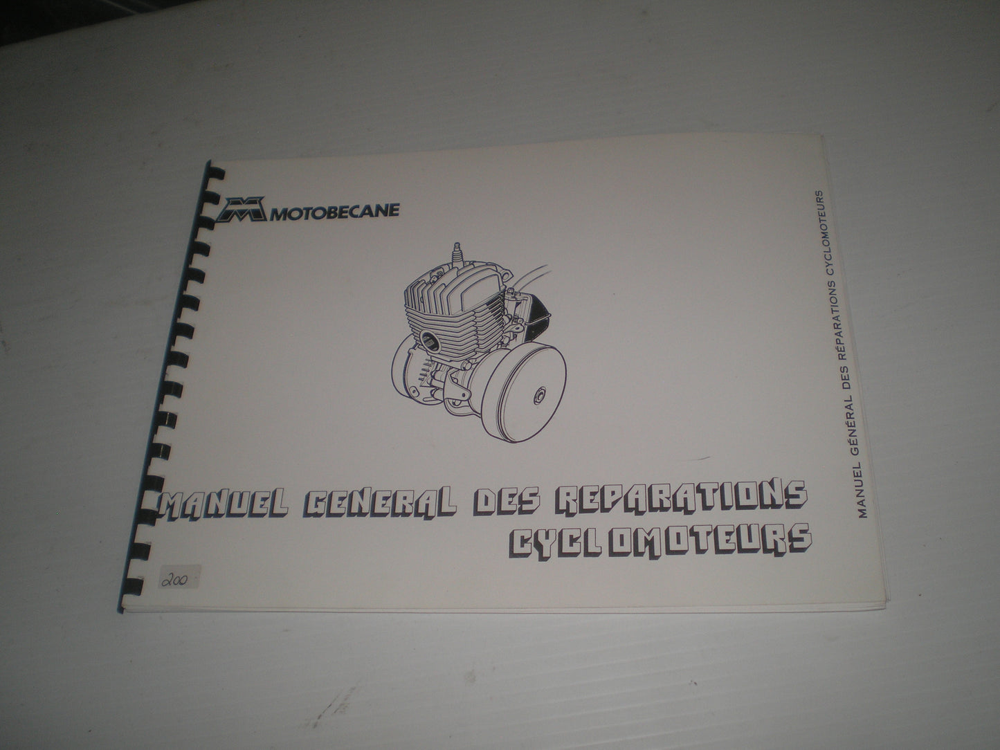 MOTOBECANE Manuel général des réparations cyclomoteurs #200