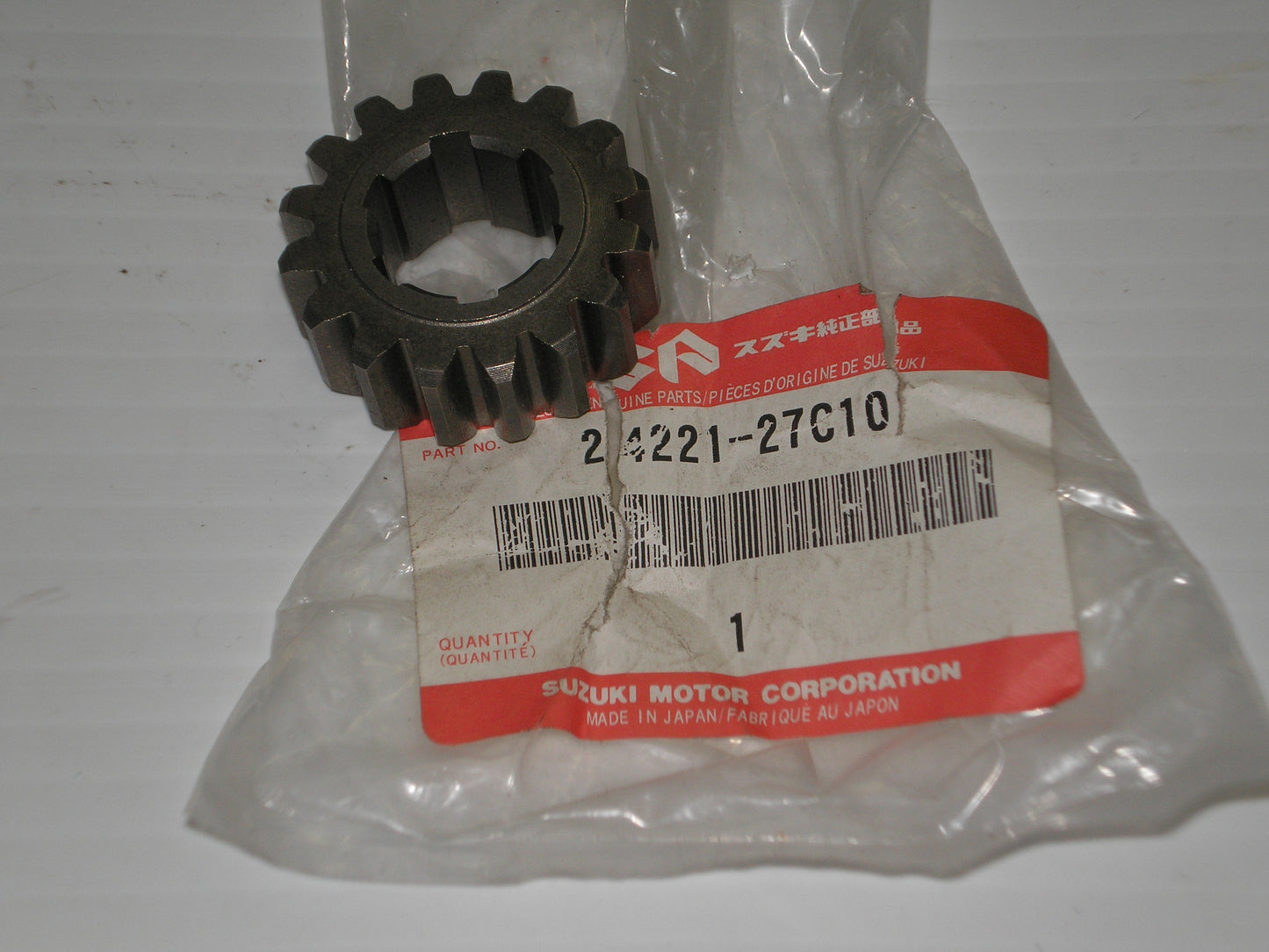 SUZUKI RM125 TRANSMISSION 2nd Drive Gear 24221-27C10