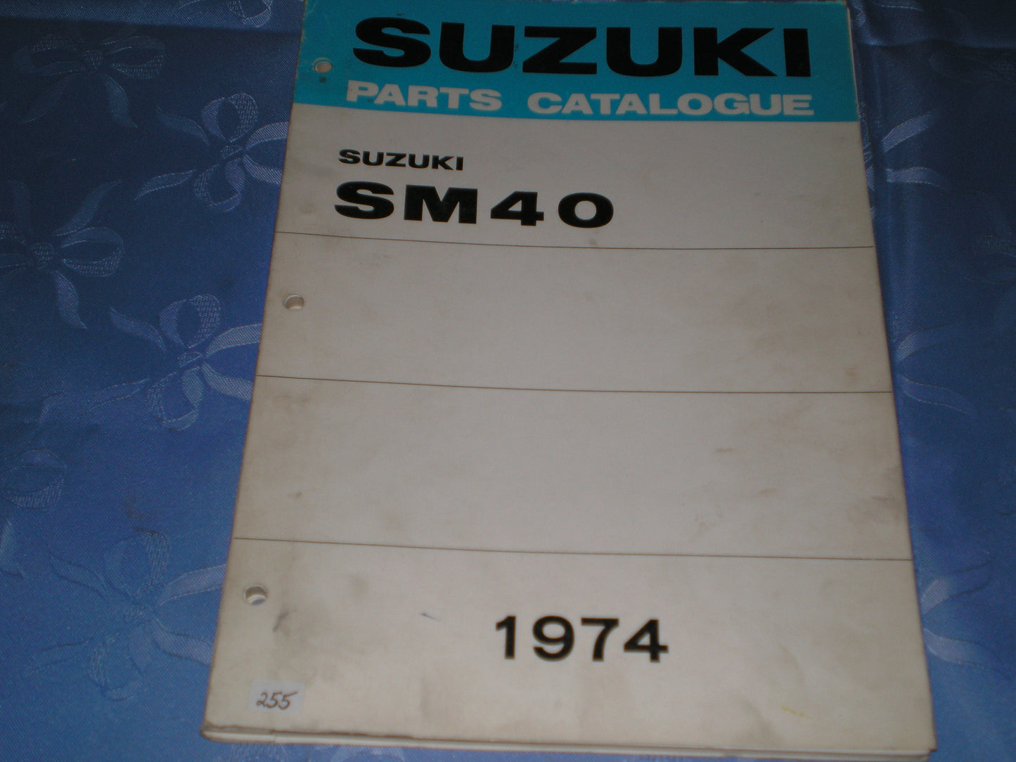 SUZUKI SM40 K L 1974 Factory Parts Catalogue #255